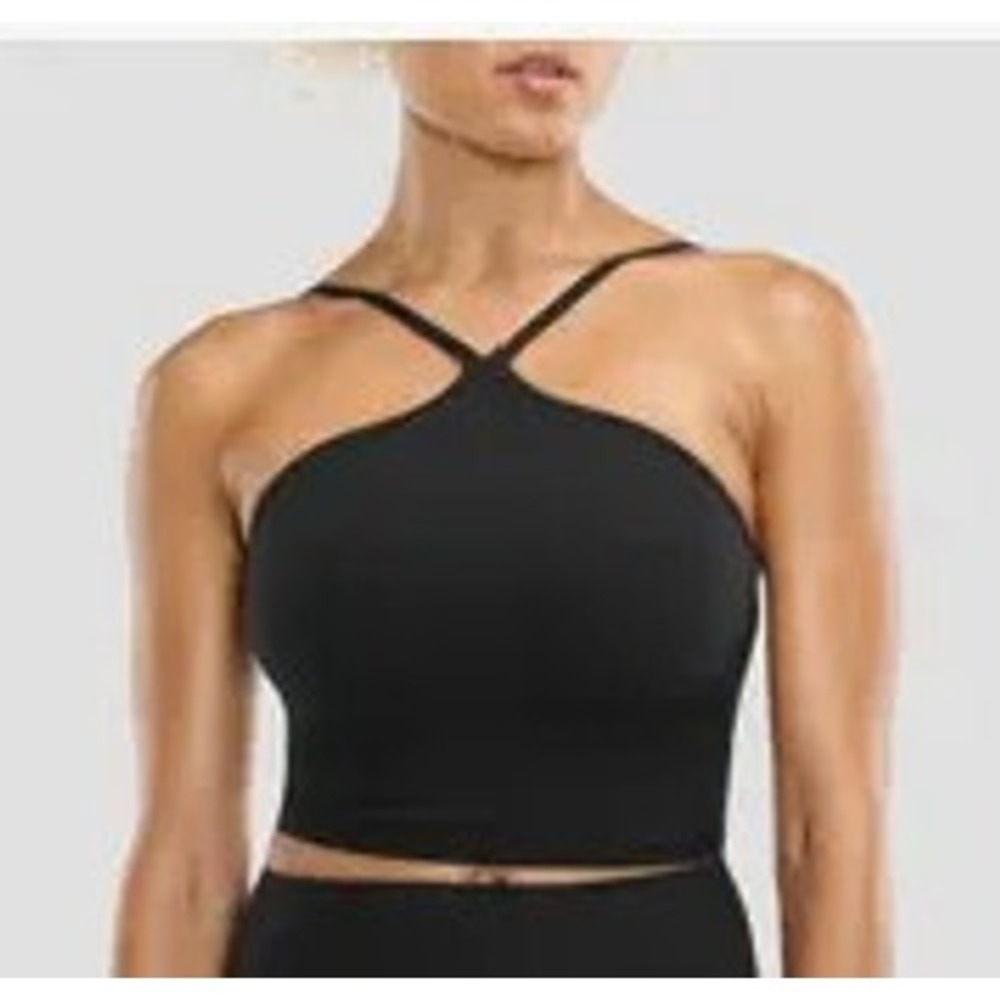 Women's‎ NWT Peloton Cadent Halter Longline Bra XS Black WR01045-253001-XS